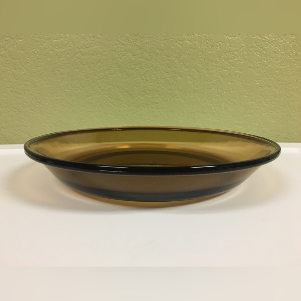 Vintage Fire King Amber 9in Pie Plate